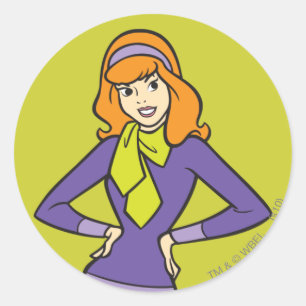 Daphne Hands op heupen Ronde Sticker