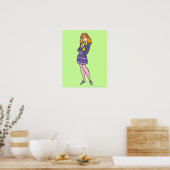 Daphne Wondering Poster (Keuken)