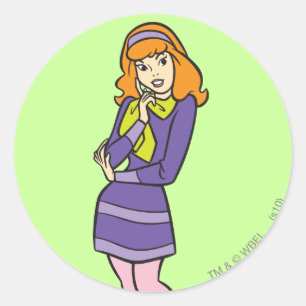 Daphne Wondering Ronde Sticker