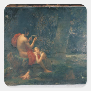 Daphnis en Chloe, 1824-25 Vierkante Sticker