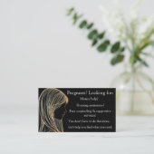 D'appel Aide à la grossesse et carte d'information après a (Debout devant)