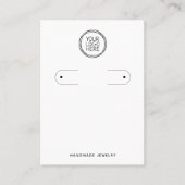 D'appel Ajouter votre carte d'affichage d'oreille de logo (Devant)