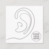 D'appel Ajouter votre logo bijoux Boucles d'oreilles Carte (Devant)