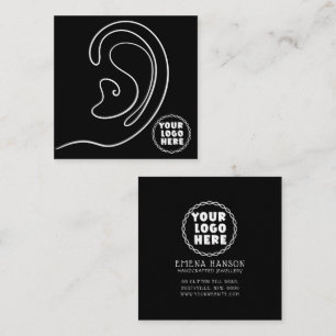 D'appel Ajouter votre logo bijoux Boucles d'oreilles Carte