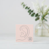 D'appel Ajouter Votre logo bijoux Boucles d'oreilles Carte (Debout devant)