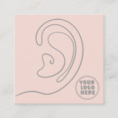 D'appel Ajouter Votre logo bijoux Boucles d'oreilles Carte (Devant)