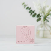 D'appel Ajouter Votre logo bijoux Boucles d'oreilles Carte (Debout devant)