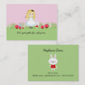 D'appel Alice et son Tea Party jouent la carte de date (Devant / Derrière)