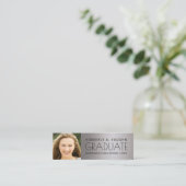 D'appel Aluminium argenté de Faux de carte nominative de (Debout devant)