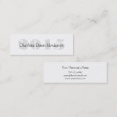 D'appel Année de classe de clôture de carte nominative (Devant / Derrière)