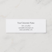 D'appel Année de classe de clôture de carte nominative (Dos)