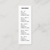 D'APPEL ARTISTES MONTRER LA CARTE DE PLANIFICATION (Dos)