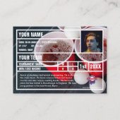 D'appel Beer Pong Player Carte de commerce Souvenir (Dos)