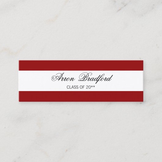 D'appel Boîtier de la carte de nom de diplôme rouge (Devant)