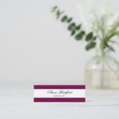 D'appel Boîtier de la carte de nom Maroon Red Graduation (Debout devant)