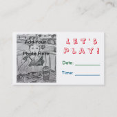 D'appel Busy Bee Daddy Custom Photo Calling Playdate Carte (Dos)