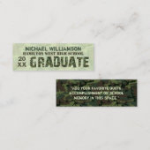 D'appel Camouflage d'insertion de dernière année de carte (Devant / Derrière)