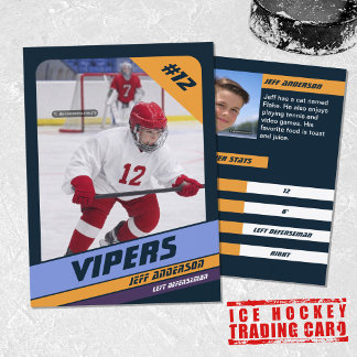 D'appel Carte à collectionner de hockey sur glace en viole
