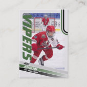 D'appel Carte à collectionner de hockey sur glace verte (Devant)