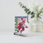 D'appel Carte à collectionner de hockey sur glace verte (Debout devant)
