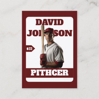 D'appel Carte à collectionner personnalisée de baseball an