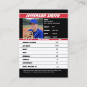 D'appel Carte à échanger d'équipe de baseball Cadeau de sp (Dos)