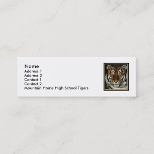 D'appel Carte à la maison de contact de tigres de montagn