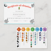 D'appel Carte d'adoption pour Troll ajoutée avec Chakra Ch (Devant / Derrière)