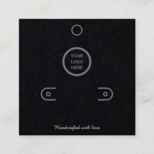 D'appel Carte d'affichage à bijoux à oreilles noires haut