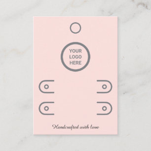 D'appel Carte d'affichage à oreille à deux lignes rose Pre