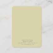 D'appel Carte d'affichage à oreille artisanale Flore dessi (Dos)