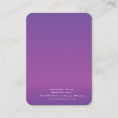 D'appel Carte d'affichage à oreille de couleur violet rose (Dos)