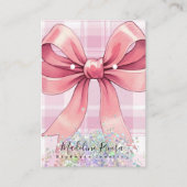 D'appel Carte d'affichage Coquette rose de Noël (Devant)