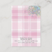 D'appel Carte d'affichage Coquette rose de Noël (Dos)