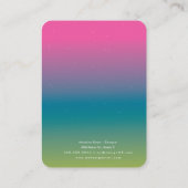 D'appel Carte d'affichage de l'oreille artisanale Rainbow  (Dos)