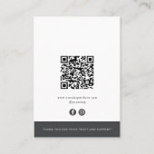 D'appel Carte d'affichage du code QR moderne (Dos)
