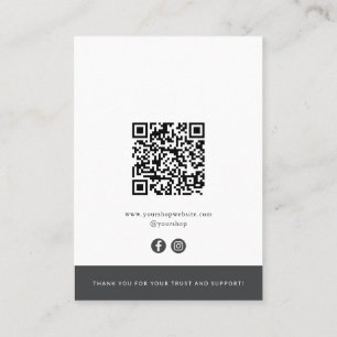 D'appel Carte d'affichage du code QR moderne