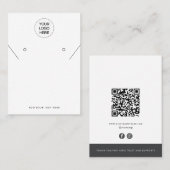 D'appel Carte d'affichage du code QR moderne (Devant / Derrière)