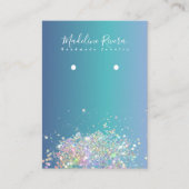 D'appel Carte d'affichage Holographique Blue Gradient (Devant)