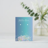 D'appel Carte d'affichage Holographique Blue Gradient (Debout devant)