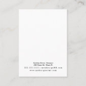 D'appel Carte d'affichage Holographique en marbre coloré (Dos)