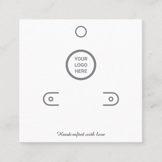 D'appel Carte d'affichage minimale à oreilles blanches pou (Devant)