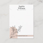 D'appel Carte d'affichage moderne Boho Pastel Collier bijo (Devant)