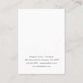 D'appel Carte d'affichage moderne Peonies blanches Florale (Dos)