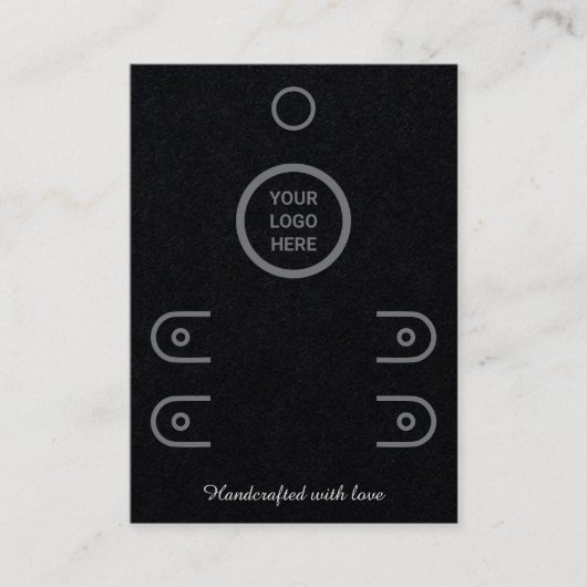 D'appel Carte d'affichage Premium Noir à deux rangées (Devant)