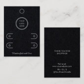 D'appel Carte d'affichage Premium Noir à deux rangées (Devant / Derrière)