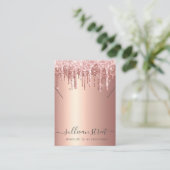 D'appel Carte d'affichage rose Parties scintillant or orei (Debout devant)