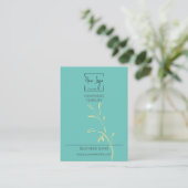 D'appel Carte d'affichage turquoise pour bijoux de mode QR (Debout devant)