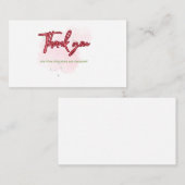 D'appel Carte d'appréciation pour le dévouement et le trav (Devant / Derrière)