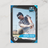 D'appel Carte de baseball à collectionner Blue & Black Pro (Devant)